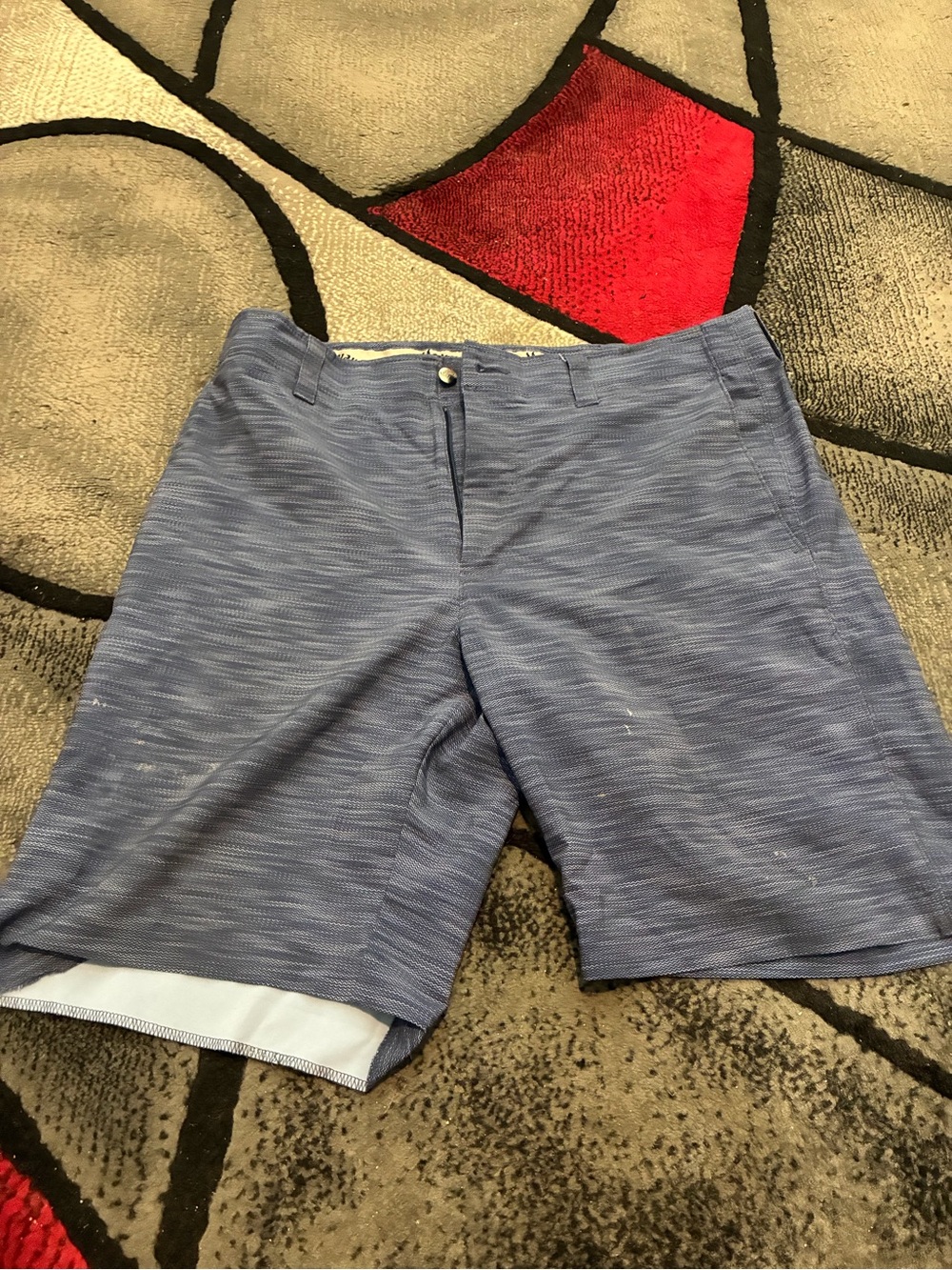 Callaway Men’s Heathered Blue Hybrid Golf Shorts